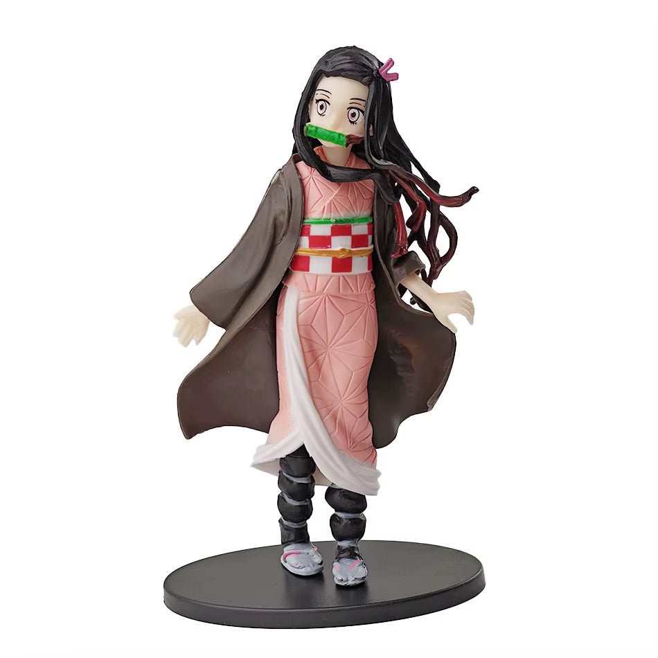 Anime Demon Slayer Kimetsu No Yaiba Figure Kamado Tanjirou Action Figure Agatsuma Zenitsu Nezuko Warrior PVC Model Toys